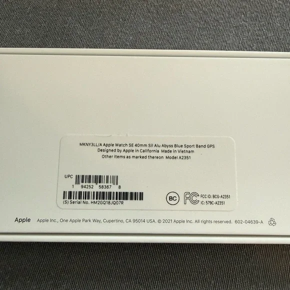 Apple Smartwatch with Silver Case and Blue Band - Picture 3 of 8